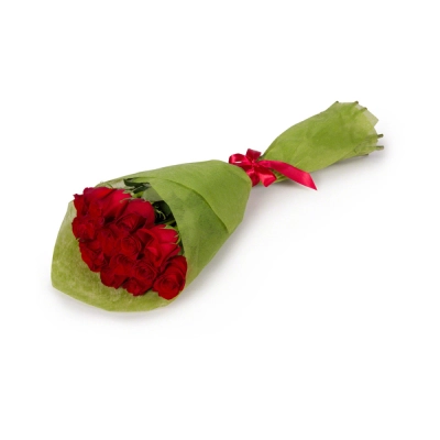 Букет из красных роз в фетре Петрозаводск Республика Карелия