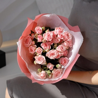 Букет «Поцелуй принцессы»  – нежные кустовые розы в королевском стиле Петрозаводск Республика Карелия