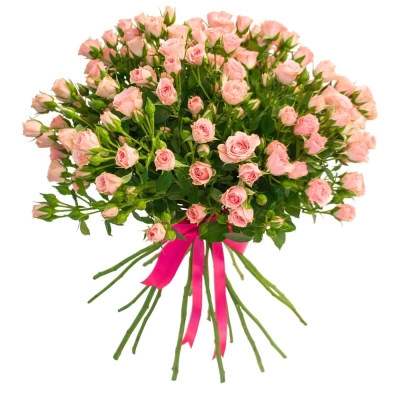 Букет «Нежные объятия» – романтика розовых кустовых роз Петрозаводск Республика Карелия