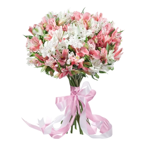 «Воздушная нежность»  букет из розовых альстромерий Петрозаводск Республика Карелия