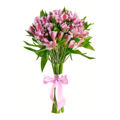 Букет «Хорошее настроение» из розовых альстромерий – солнечный подарок Петрозаводск Республика Карелия